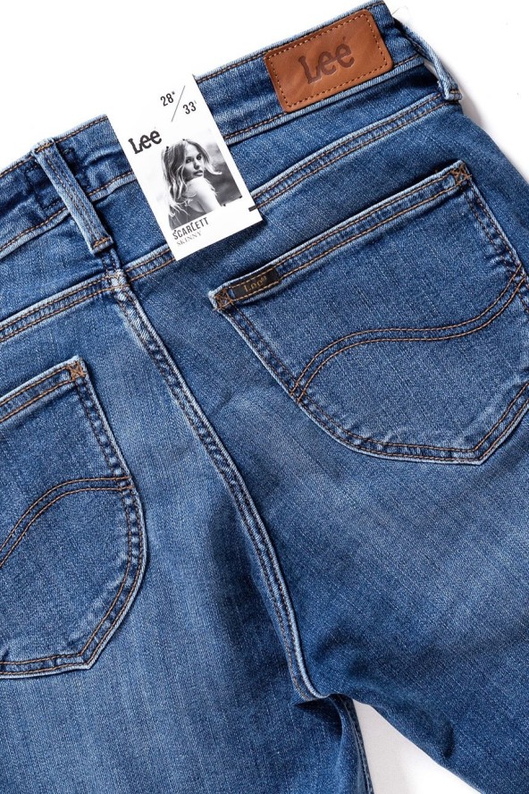 SPODNIE DAMSKIE LEE SCARLETT MIDTOWN BLUES L526HAOE 112111683