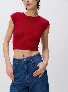 T-shirt z modalem - czerwony