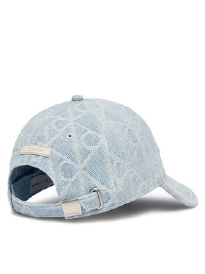 Calvin Klein Czapka z daszkiem Aop Jacquard Denim Bb Cap LV04F5069G Niebieski