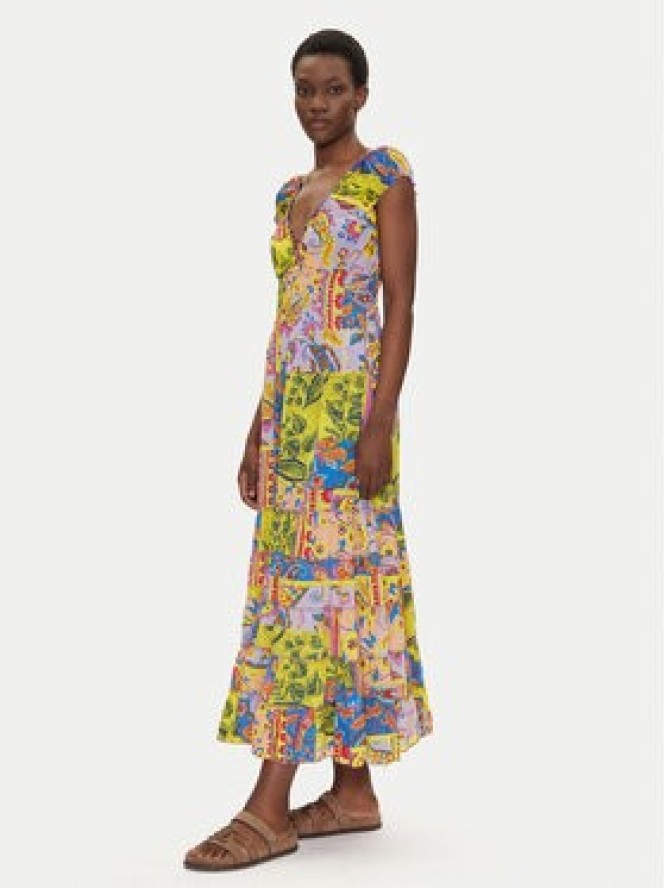 Iconique Sukienka letnia IC25-123 Kolorowy Regular Fit