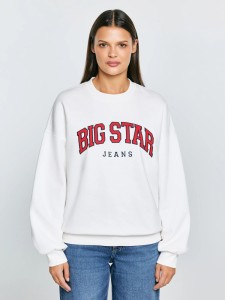Bluza damska z logo BIG STAR biała Rubena 100