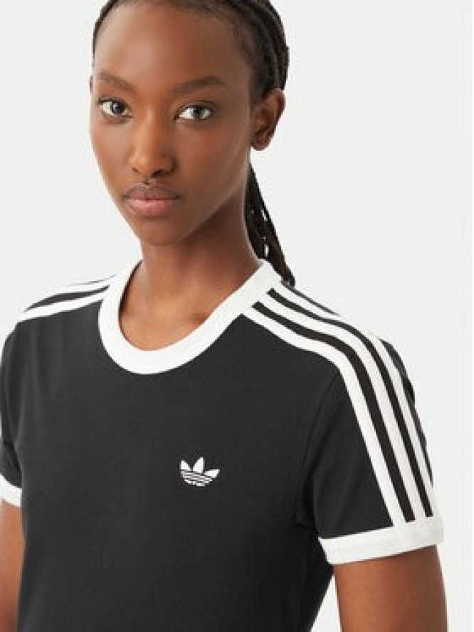 adidas T-Shirt 3 Stripes KD7980 Czarny Regular Fit
