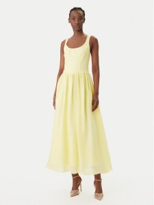 Bardot Sukienka koktajlowa Lawrence Scoop Neck 60309DB Żółty Regular Fit