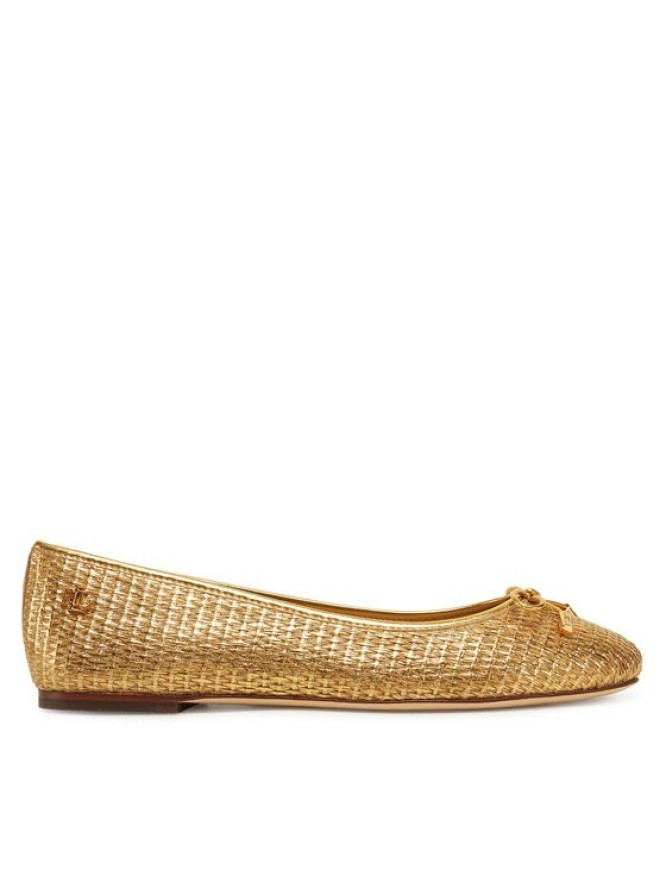 LAUREN RALPH LAUREN Baleriny 802956767001 Złoty