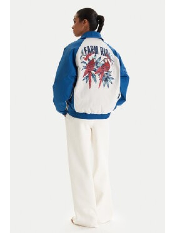 adidas Bluza Farm Rio Premium KD2195 Niebieski Oversize