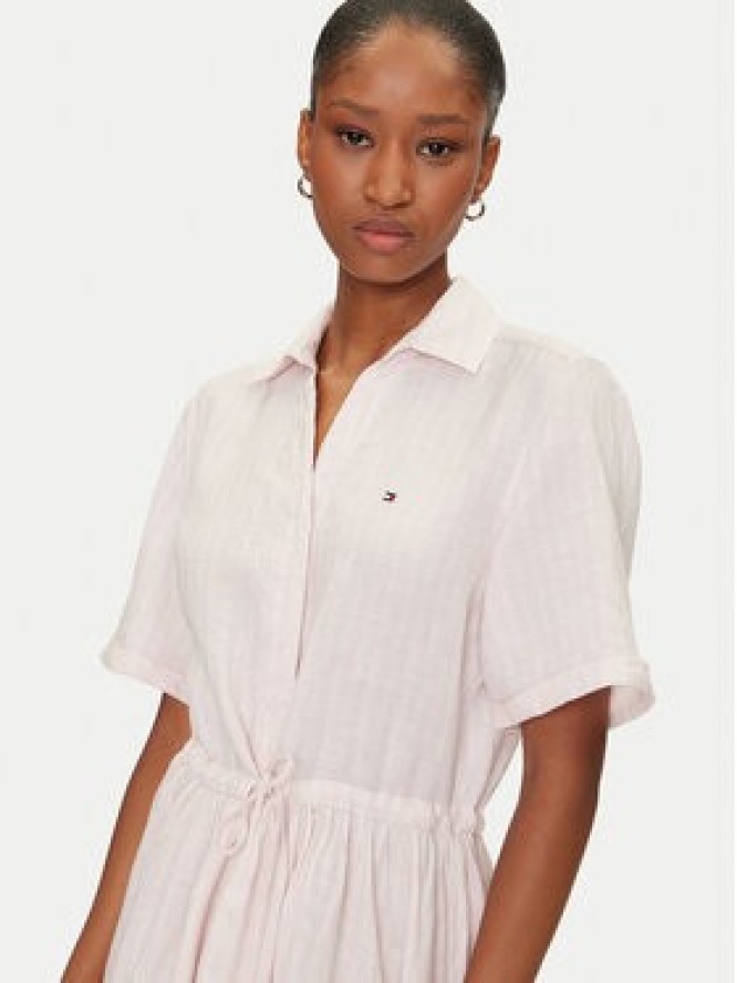 Tommy Hilfiger Sukienka koszulowa Ess WW0WW44672 Różowy Regular Fit