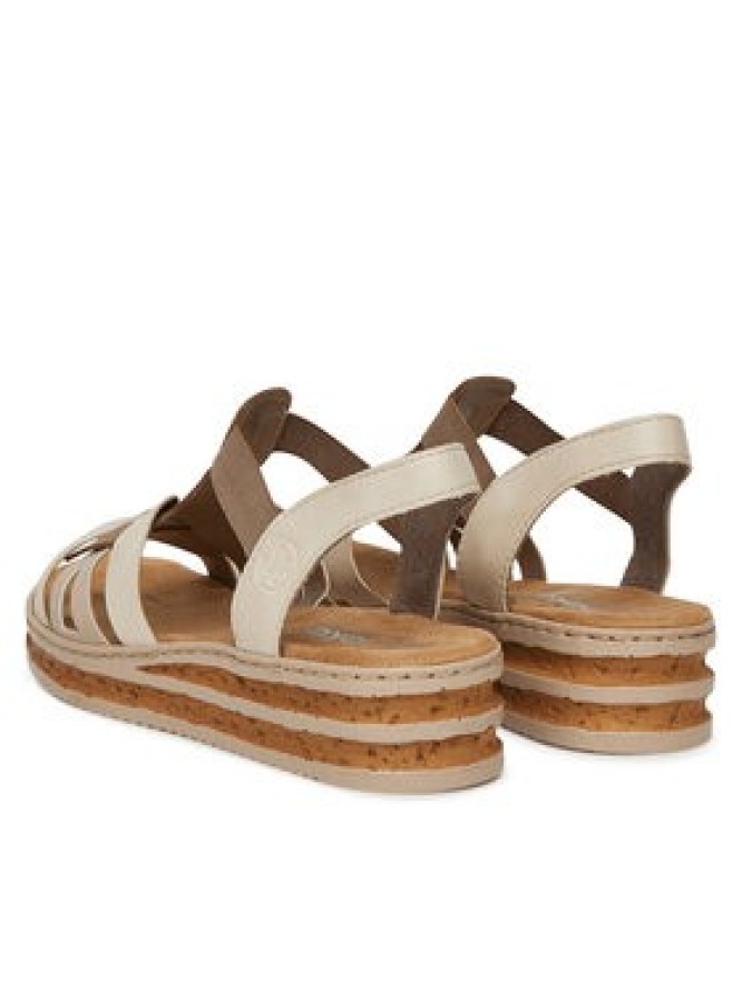 Rieker Sandały 62918-62 Biały