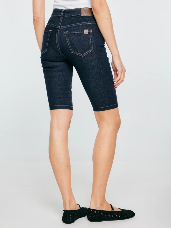 szorty damskie jeansowe granatowe ingrid 877