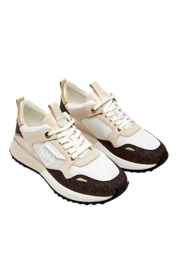 MICHAEL KORS Białe sneakersy damskie Theo Trainer, Rozmiar 37,5