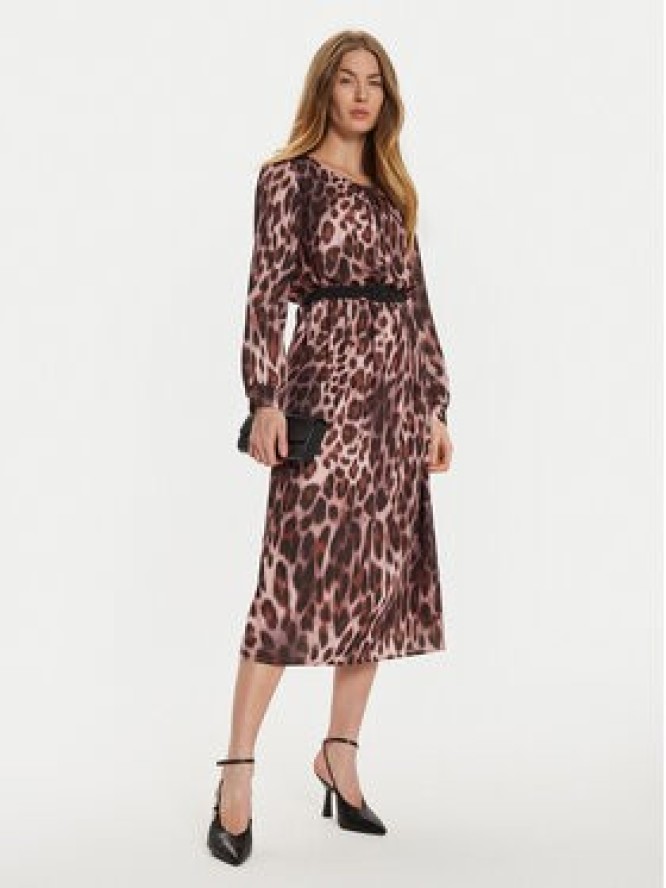 Rinascimento Sukienka codzienna CFC0121279003 Brązowy Slim Fit