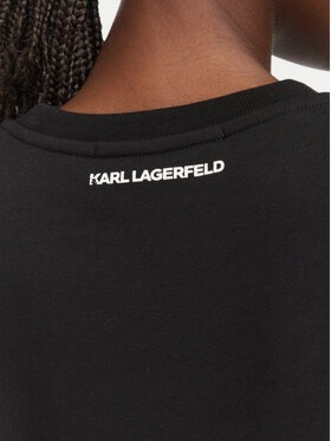 KARL LAGERFELD Bluza B3W20031 Czarny Regular Fit