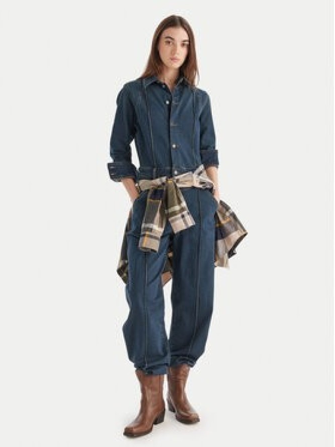 Wrangler Kombinezon Western 112371042 Granatowy Regular Fit