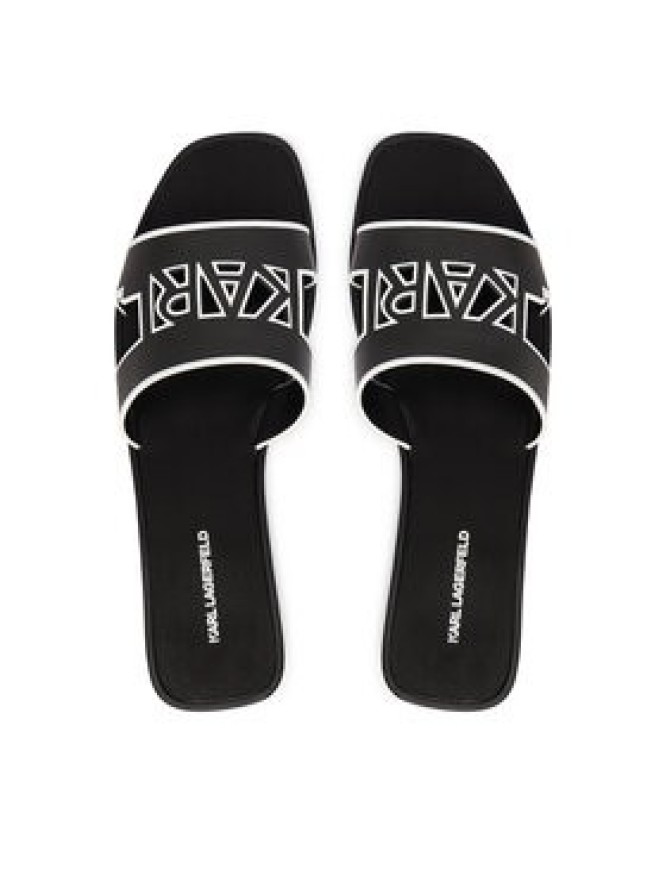 KARL LAGERFELD Klapki Skoot III KL80406C Czarny