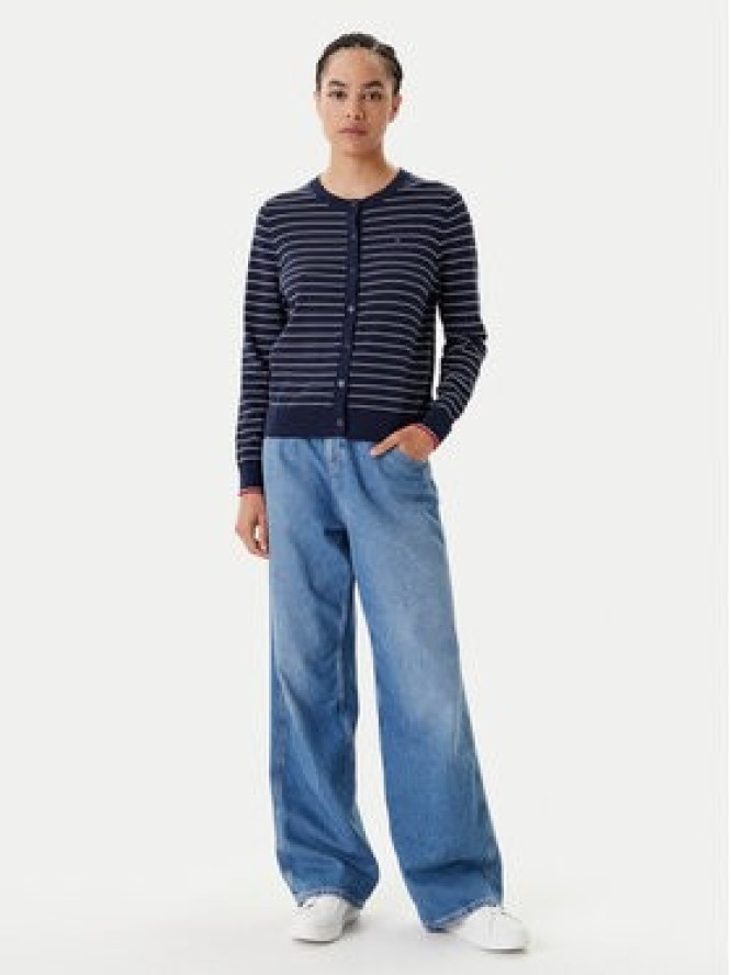Tommy Hilfiger Kardigan WW0WW42370 Granatowy Regular Fit