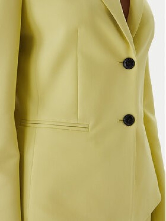 HUGO Marynarka Agonia-1 50539976 Żółty Slim Fit