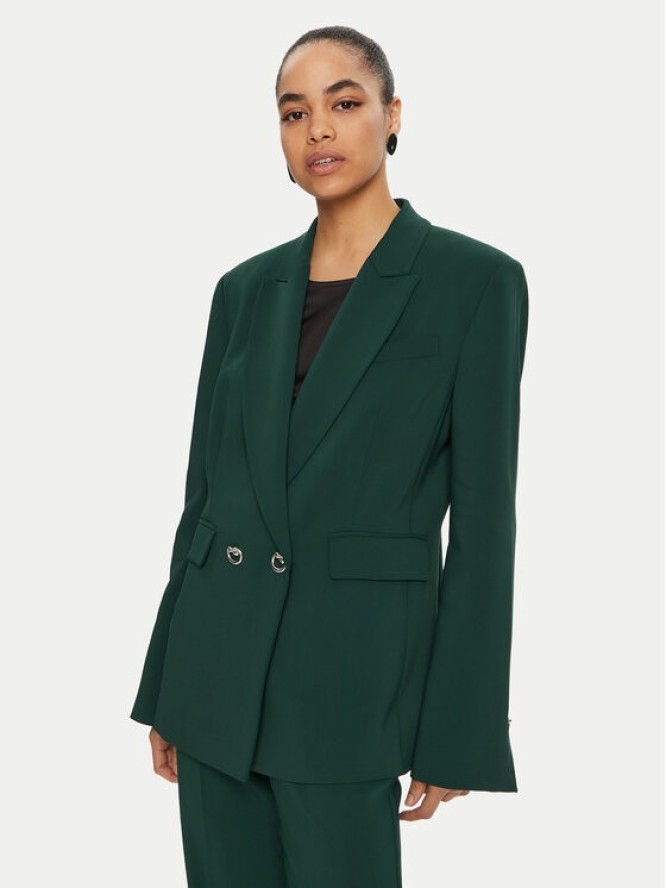 PINKO Marynarka Grenoble 103890 A21H Zielony Regular Fit