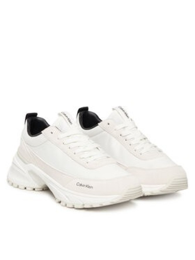Calvin Klein Sneakersy Hike Runner Mg Nylon Mix YW0YW02075 Biały