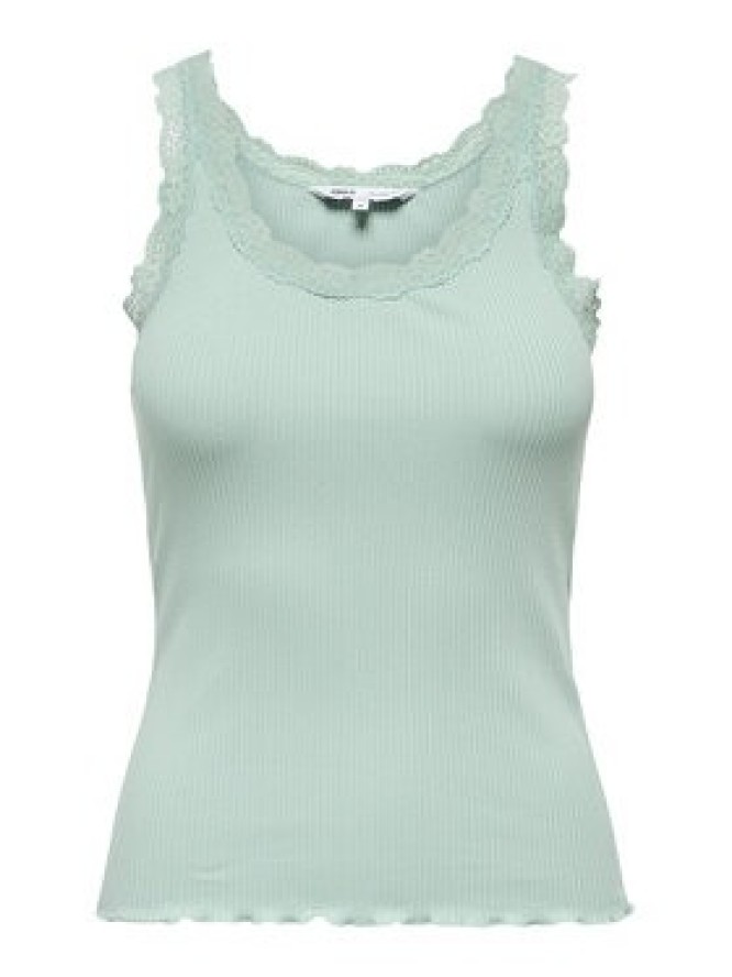 ONLY Top Sara 15345994 Zielony jasny Slim Fit