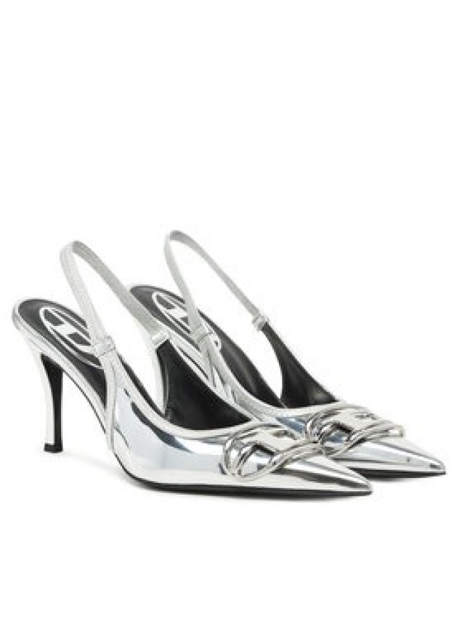 Diesel Szpilki Y02985 P1660 T9002 Srebrny