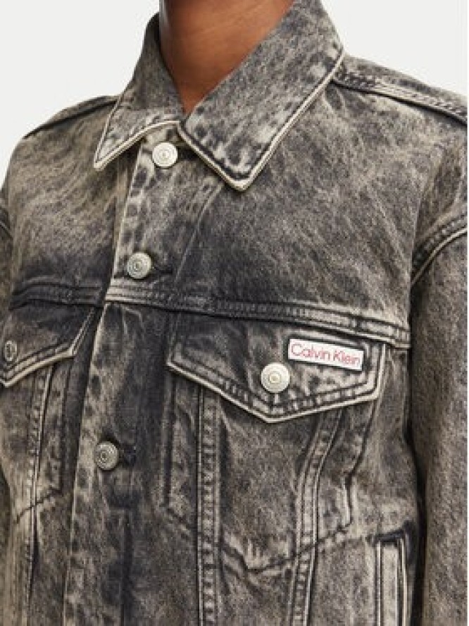 Calvin Klein Jeans Kurtka jeansowa 90's Trucker LV047H797G Brązowy Regular Fit