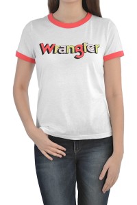 WRANGLER RINGER TEE DAMSKI T-SHIRT PARADISE PINK W7N0EVXLD 112131955