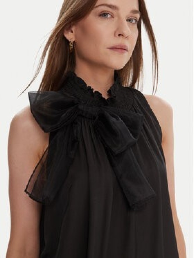 LOLA CASADEMUNT Bluzka LF2515016 Czarny Regular Fit