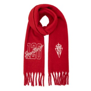 Szalik zimowy z frędzlami 120. rocznica Real Sporting de Gijón Siroko SC120 Gi