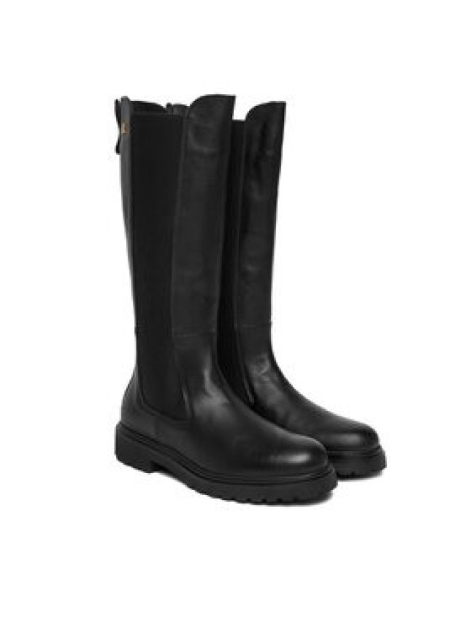 Tommy Hilfiger Kozaki Th Lthr Cleated Long Boot FW0FW08985 Czarny