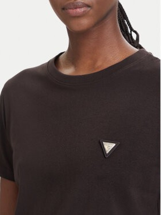 Guess T-Shirt V4YI09 J1314 Brązowy ciemny Regular Fit