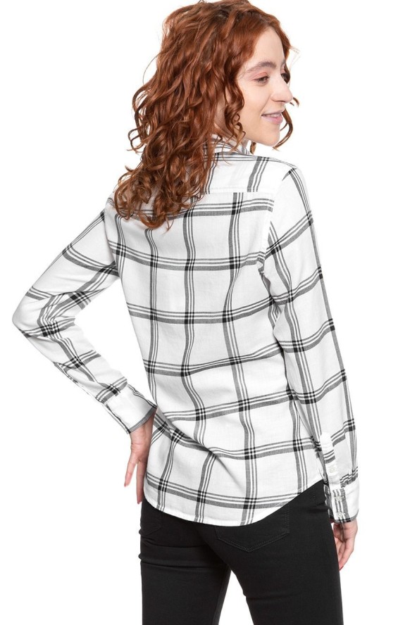 KOSZULA DAMSKA KOSZULA WRANGLER REGULAR 1PKT SHIRT OFF WHITE W5Q5OR737 112130294