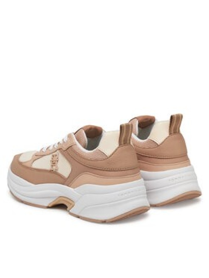 Tommy Hilfiger Sneakersy Th Chunky Runner FW0FW08474 Beżowy
