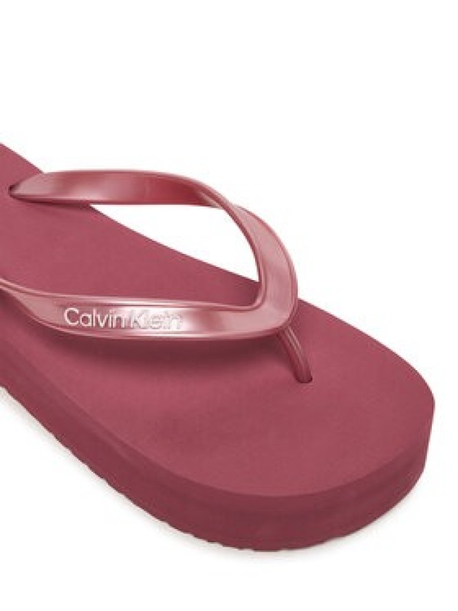 Calvin Klein Japonki Flatform Flip Flop Met Tpu HW0HW03120 Różowy