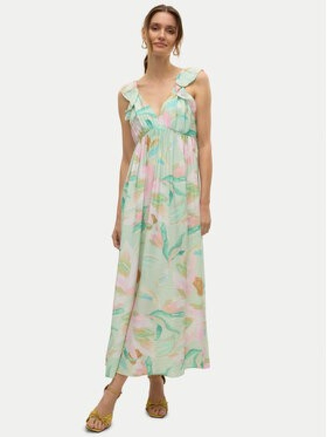 Vero Moda Sukienka letnia Josie 10324125 Zielony Regular Fit