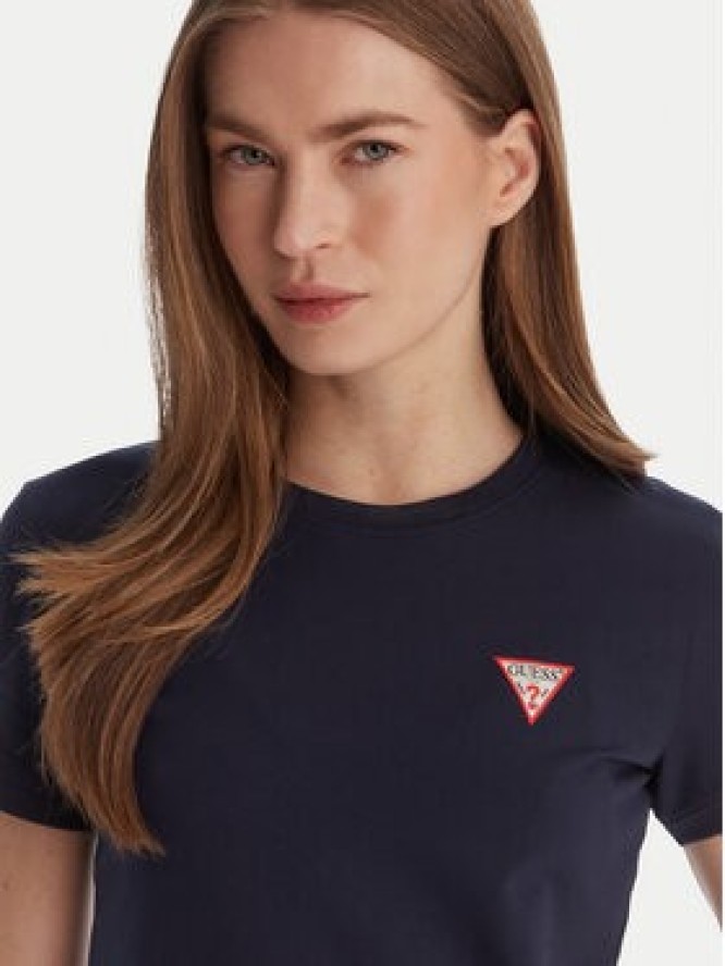 Guess T-Shirt W2YI44 J1314 Granatowy Regular Fit