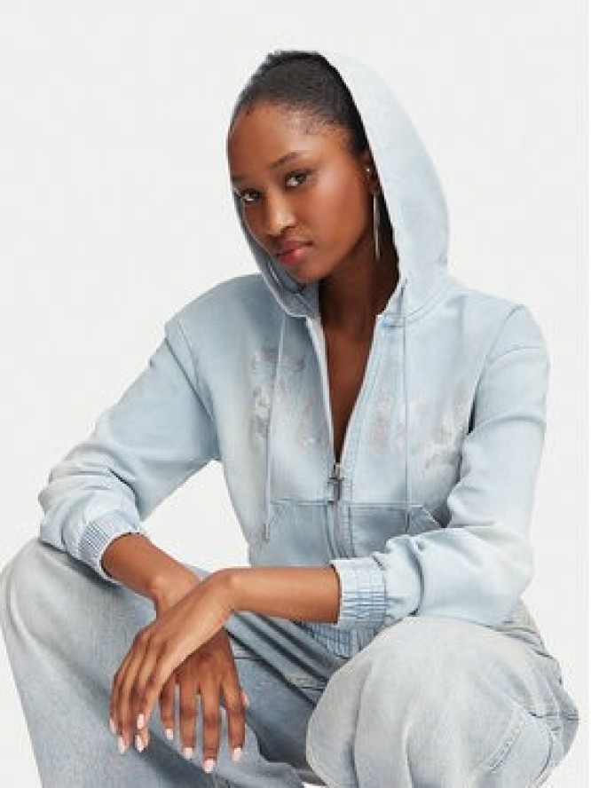 Juicy Couture Bluza JCDAS226961 Niebieski jasny Regular Fit