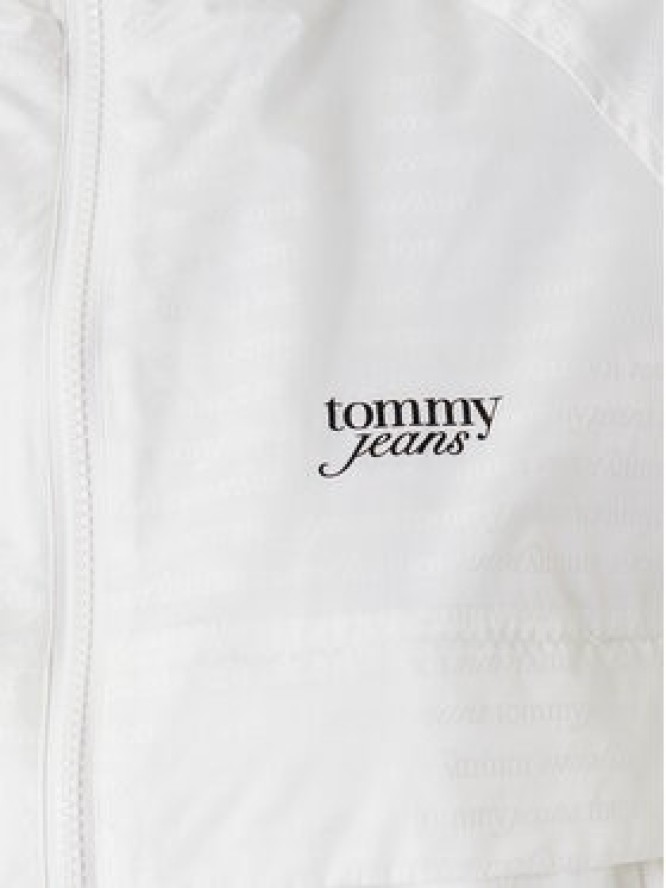 Tommy Jeans Wiatrówka Jacquard DW0DW20952 Écru Relaxed Fit