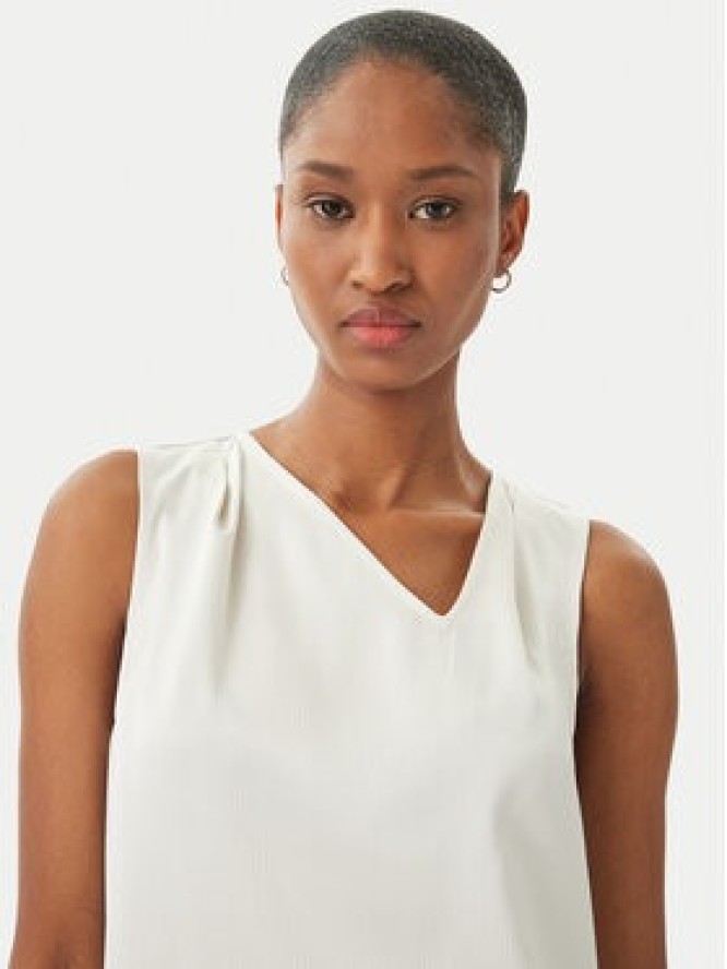 Calvin Klein Bluzka LV044F144G Biały Regular Fit