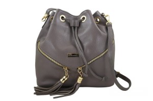 Worek skórzany boho BARBERINI'S 977-3 szary