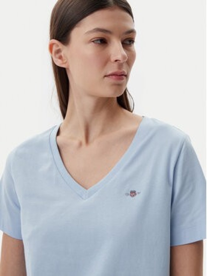 Gant T-Shirt Shield 4200750 Niebieski Regular Fit