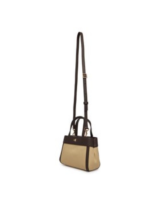 Calvin Klein Torebka Ck Canvas Mini Tote Crossbody LV04F3504G Brązowy