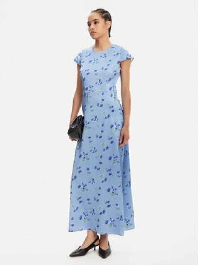 HUGO Sukienka wieczorowa Kamela 50530483 Niebieski Regular Fit