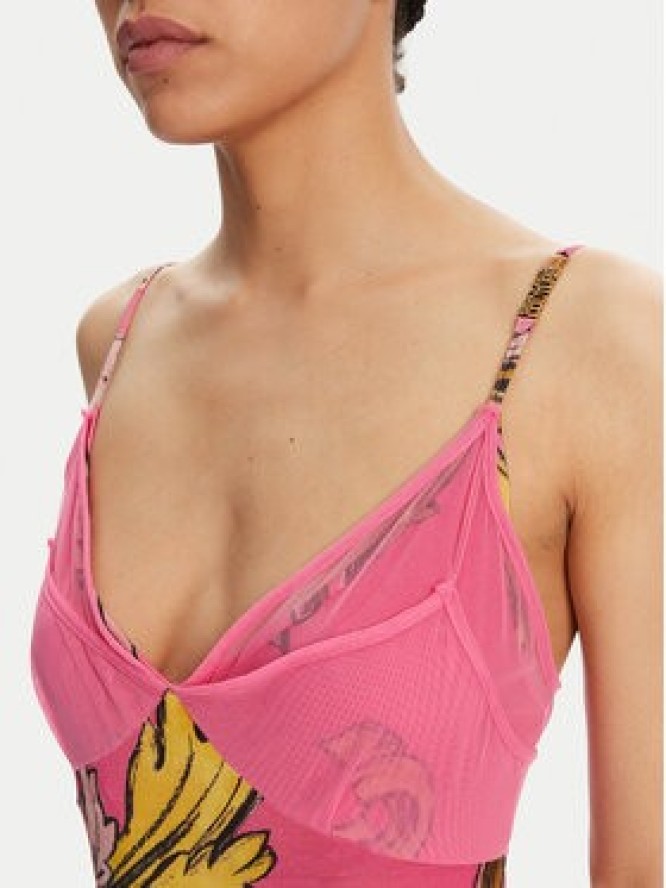 Versace Jeans Couture Sukienka letnia 78HAO900 Różowy Regular Fit