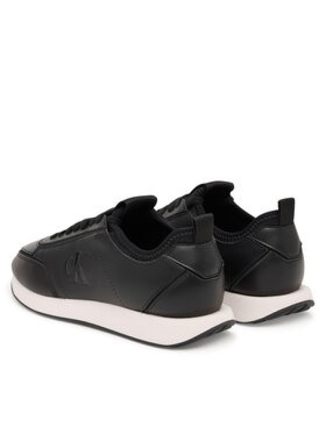 Calvin Klein Sneakersy Retro Runner Sock Panl Lth Neo HW0HW03118 Czarny