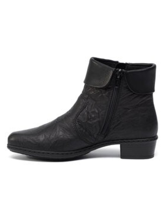 Rieker Botki Y07A8-01 Czarny