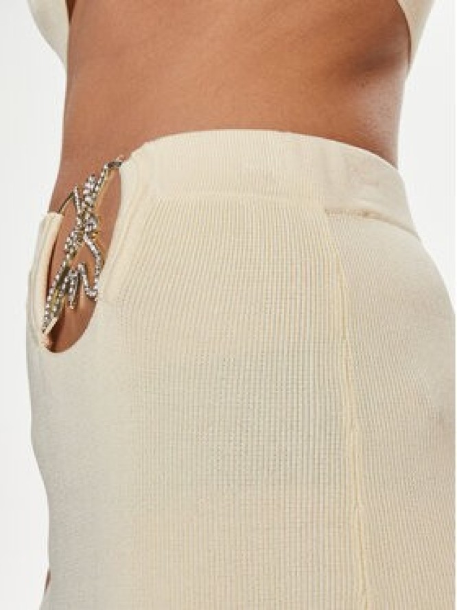 Patrizia Pepe Spódnica ołówkowa 2G0974/K021-W362 Écru Modern Slim Fit