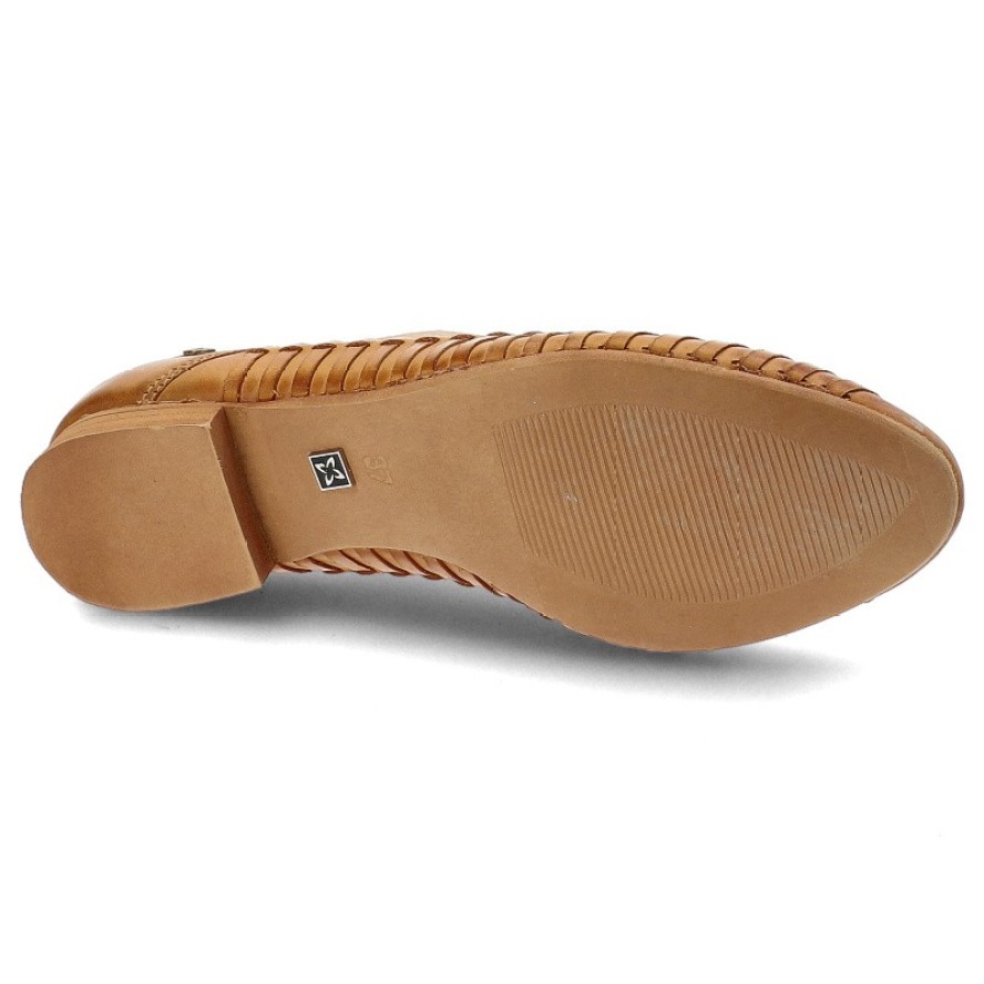 Brązowe Półbuty Maciejka Stylowe Obuwie Damskie