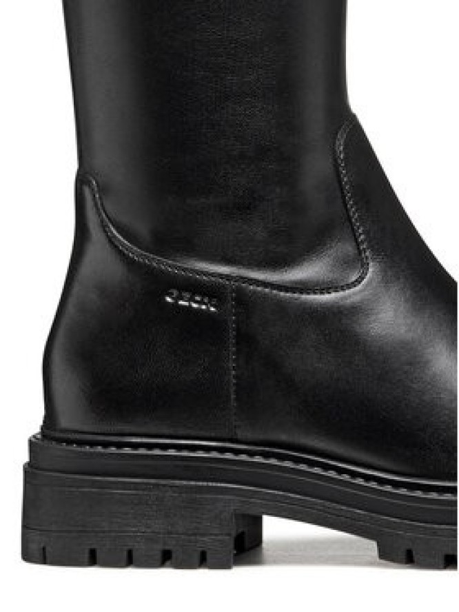 Geox Kozaki D Iridea D56HRF 0KB43 C9999 Czarny