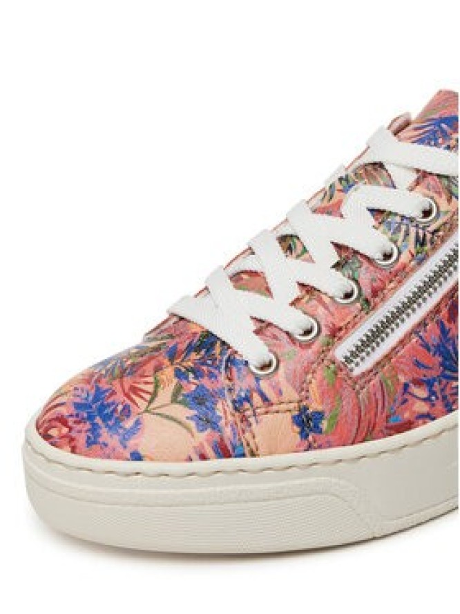 Rieker Sneakersy N6401-90 Różowy