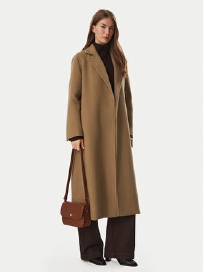 MAX&Co. Płaszcz wełniany Olongrund 2626016033200 Brązowy jasny Regular Fit