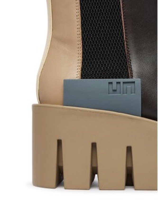 United Nude Botki Grip Chelsea LO V 1103216116 Brązowy ciemny